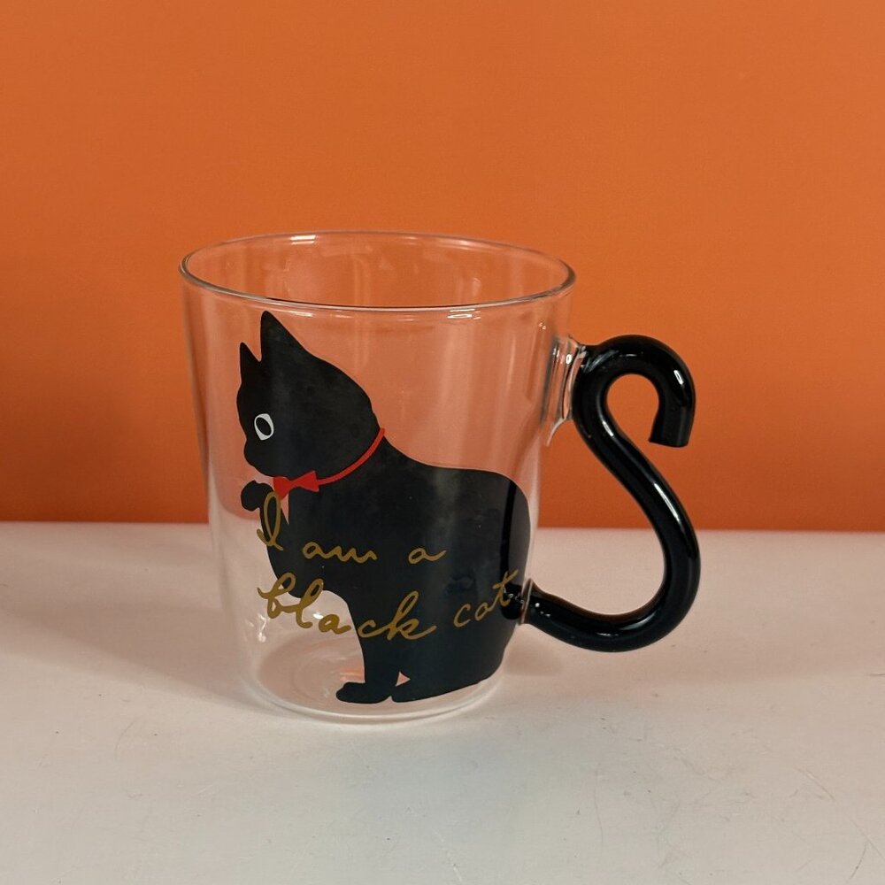 Cute Black Cat Coffee or Tea Cup